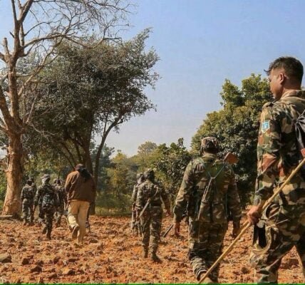 A Maoist was killed in an encounter with security forces in Bijapur district of Chhattisgarh today.