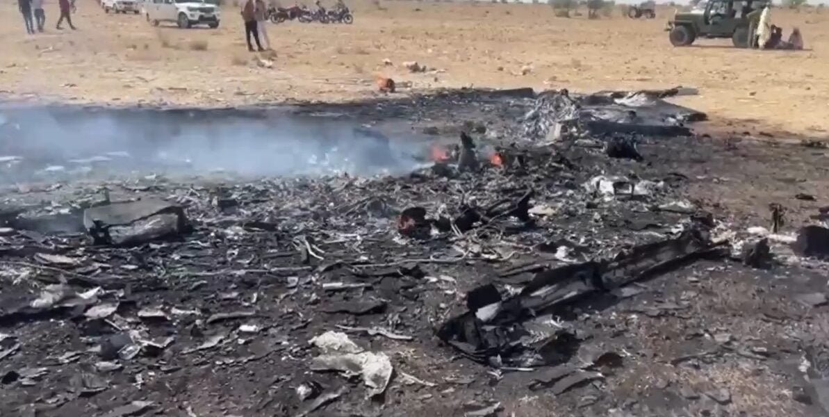A 'remotely piloted aircraft' of the Indian Air Force crashes in Jaisalmer