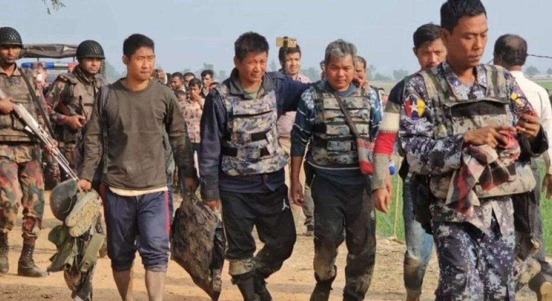 Bangladesh sends back 288 members of Myanmar security forces who took refuge across the border