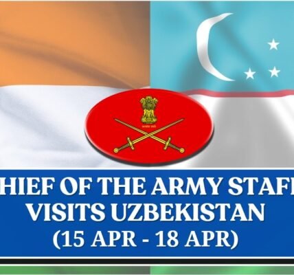 Chief of Army Staff (COAS) General Manoj Pandey leaves for four-day visit to Uzbekistan