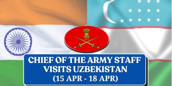 Chief of Army Staff (COAS) General Manoj Pandey leaves for four-day visit to Uzbekistan