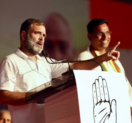 Congress leader Rahul Gandhi addressed an election rally in Bilaspur, Chhattisgarh.