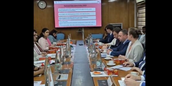 DOSEL Secretary Sanjay Kumar held a meeting with the Russian delegation led by Denis Gribov, Deputy Education Minister of Russia on cooperation in the field of education.