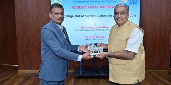 DRDO hands over first batch of indigenous Leading Edge Actuators and Airbrake Control Module for LCA Tejas MK1A to Hindustan Aeronautics Limited