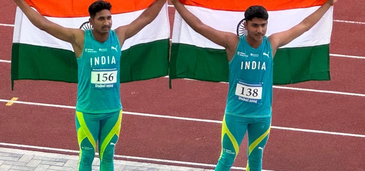 Dipanshu Sharma won gold medal in javelin throw in the ongoing Asian Under Twenty Athletes Championship in Dubai.