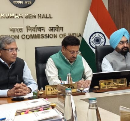 Election Commission today reviewed the preparations for the first phase of Lok Sabha elections.