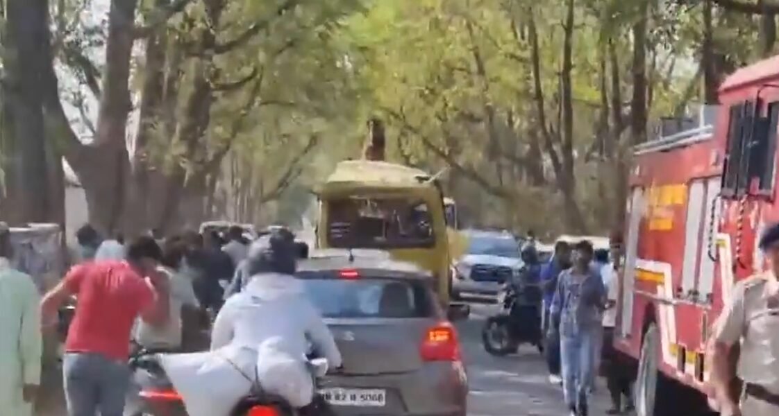 Five students killed, 15 injured in a private school bus accident in Haryana's Mahendragarh Kanaina.