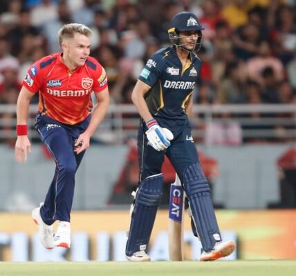 Gujarat Titans beat Punjab Kings by three wickets in IPL cricket