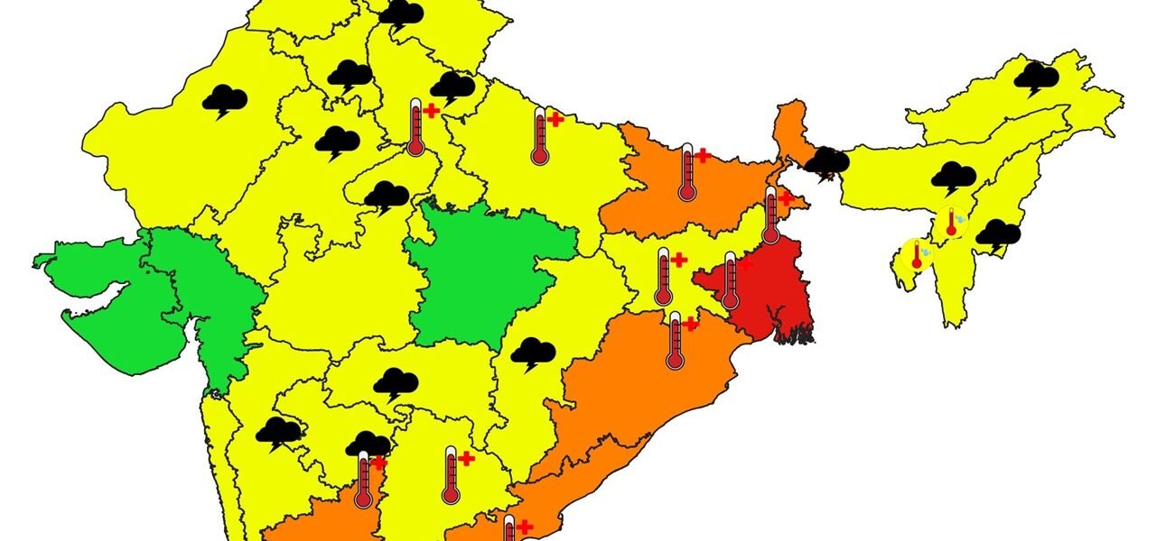IMD expressed the possibility of heat waves in the eastern and southern peninsular areas of India during the next five days.