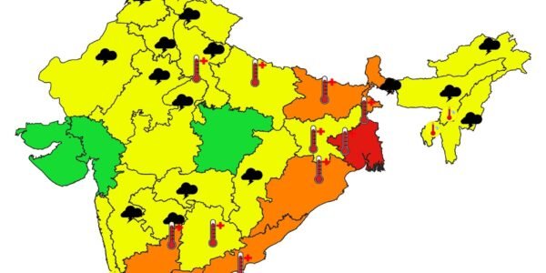 IMD expressed the possibility of heat waves in the eastern and southern peninsular areas of India during the next five days.