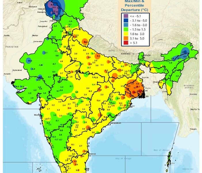 IMD predicted severe heat in the eastern and southern areas of the country for the next few days.