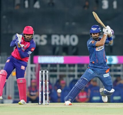 IPL Lucknow Supergiants set a target of 197 runs for Rajasthan Royals to win.