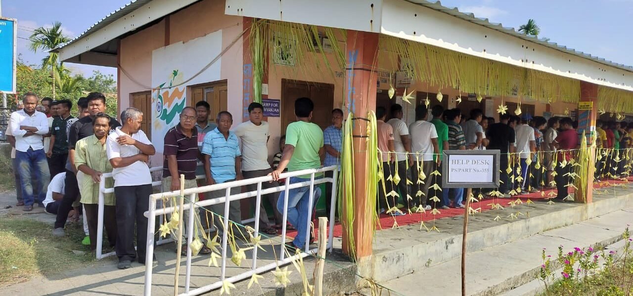 In the first phase of Lok Sabha elections till 5 pm, highest turnout was recorded in West Bengal and lowest in Bihar.