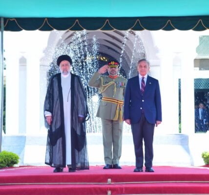 Iranian President Raisi arrives in Pakistan on a three-day visit
