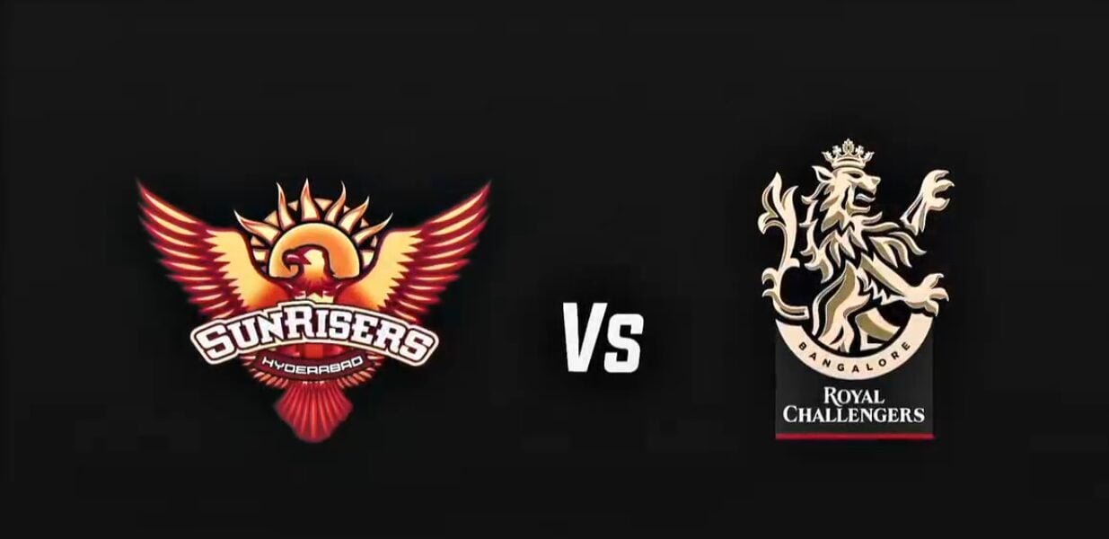 Match between Royal Challengers Bangalore and Sunrisers Hyderabad in IPL cricket