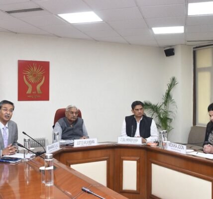 NHRC Chairman inaugurates online short-term internship of the Commission; 80 university level students from diverse educational backgrounds are participating in the internship.