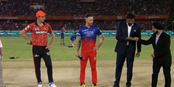 RCB won the toss and elected to bat against Sunrisers Hyderabad