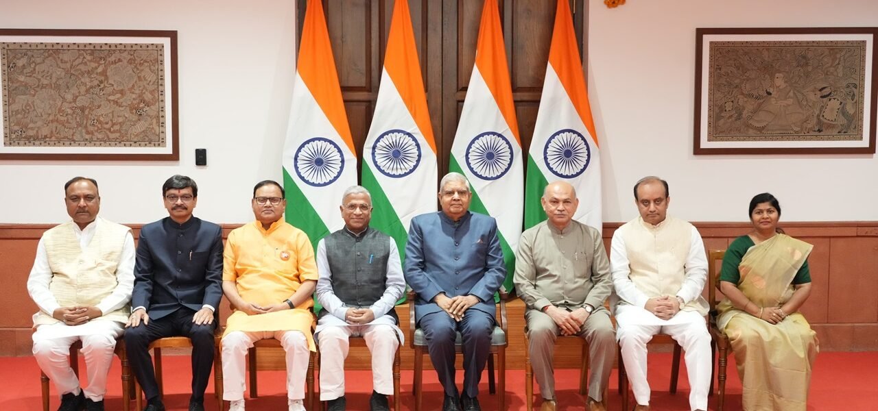 Rajya Sabha Chairman Jagdeep Dhankhar today administered the oath to the newly elected members of the Rajya Sabha in Parliament House.