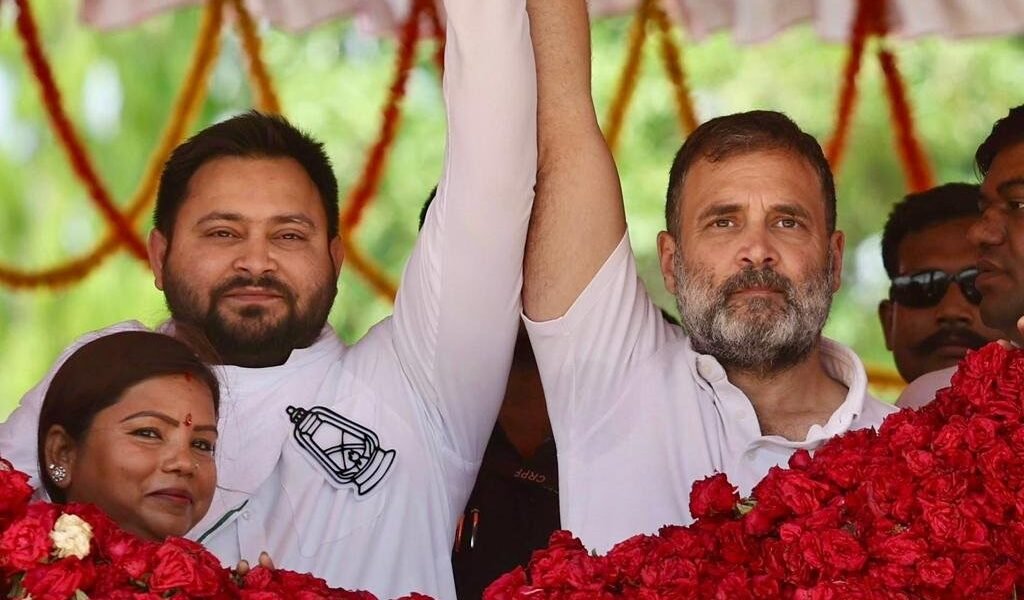Senior Congress leader Rahul Gandhi held his first rally for Lok Sabha elections in Bihar.