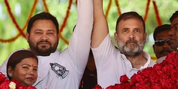 Senior Congress leader Rahul Gandhi held his first rally for Lok Sabha elections in Bihar.