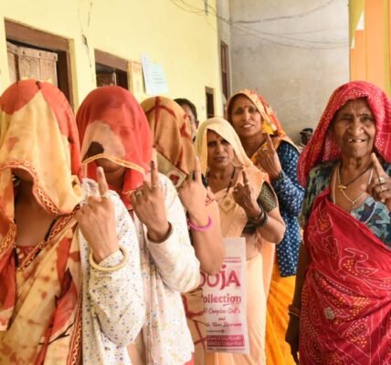 Voters across the country display festive spirit in first phase of general elections