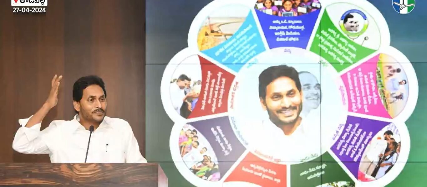 YSR Congress President YS Jagan Mohan Reddy today released the party's manifesto for the Lok Sabha elections.
