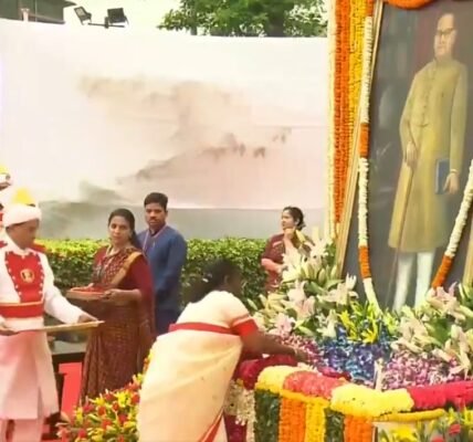 country is celebrating Ambedkar Jayanti, President, Vice-President, Prime Minister paid tribute to Baba Saheb Ambedkar in Delhi