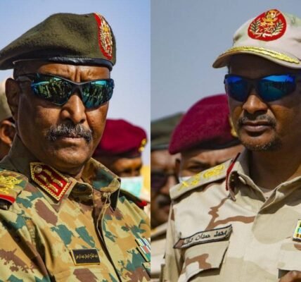 struggle between rival generals for power in Sudan reached a climax