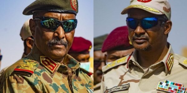 struggle between rival generals for power in Sudan reached a climax