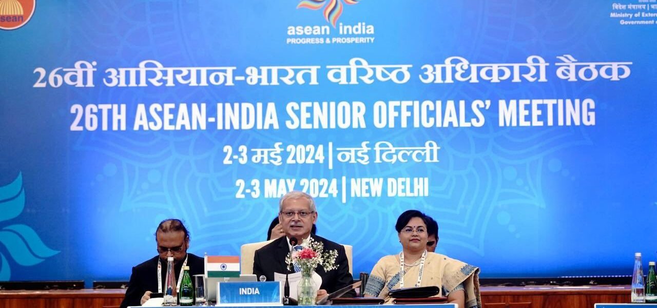 26th ASEAN-India Senior Officials Meeting held today in New Delhi