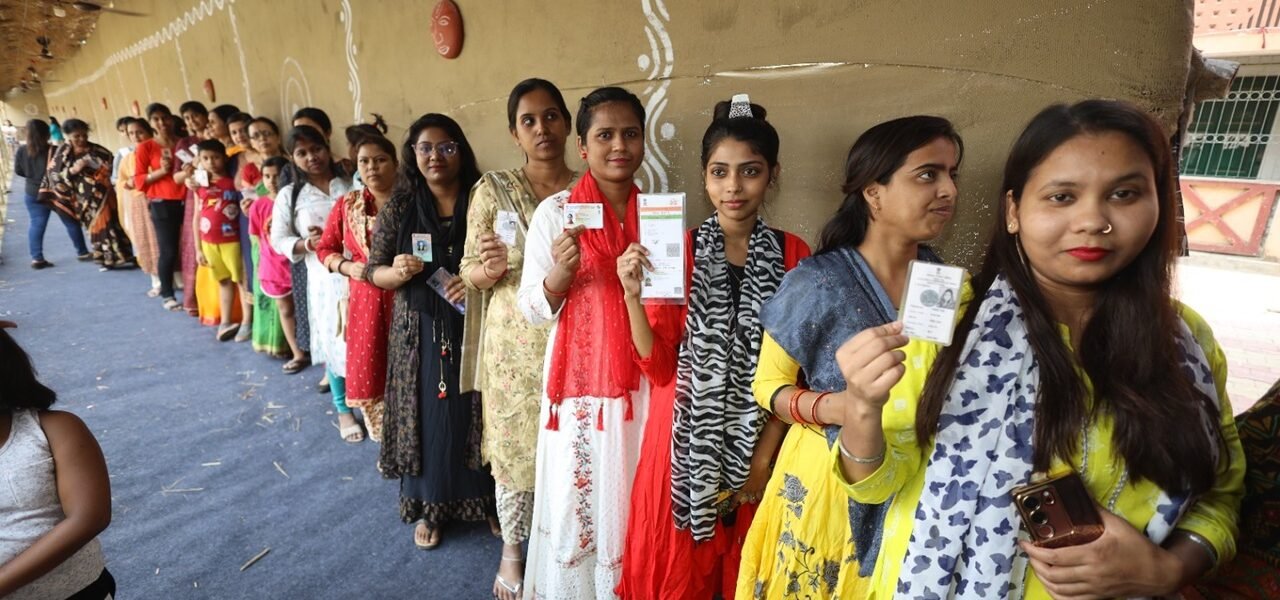 64.4 percent voting recorded till 1140 pm for the third phase in 93 parliamentary constituencies of Lok Sabha elections 2024