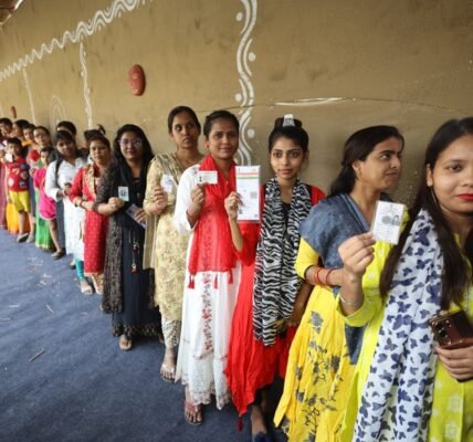 64.4 percent voting recorded till 1140 pm for the third phase in 93 parliamentary constituencies of Lok Sabha elections 2024