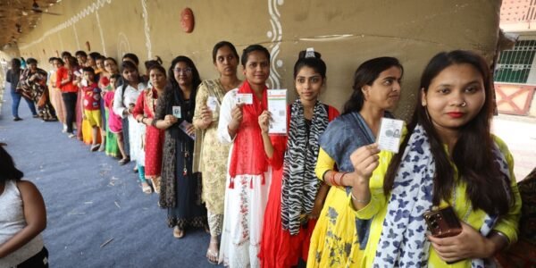64.4 percent voting recorded till 1140 pm for the third phase in 93 parliamentary constituencies of Lok Sabha elections 2024
