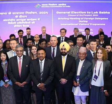 75 delegates representing 23 countries are in India to witness the Indian general elections under the International Election Visitors Program (IEVP).