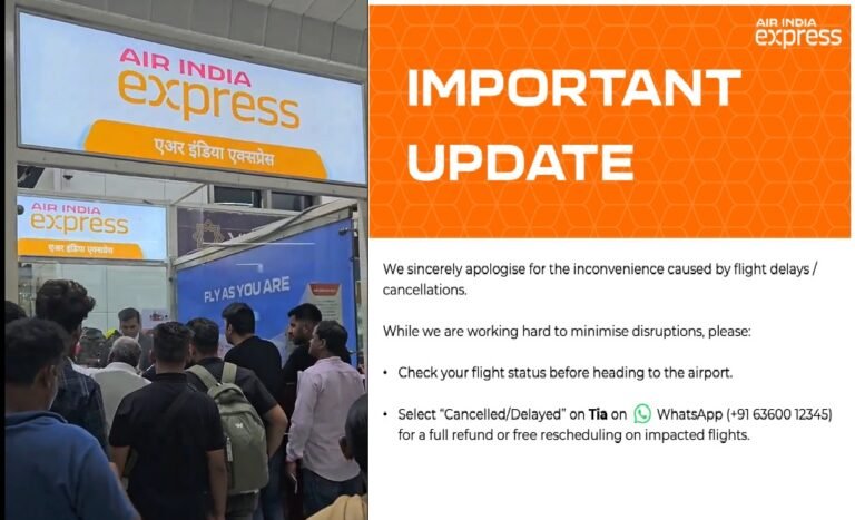 Air India Express cancels over 80 flights due to cabin crew strike