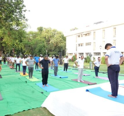 As part of preparations for the upcoming International Yoga Day, MDONER organized a yoga session at Vigyan Bhawan Annexe, New Delhi.