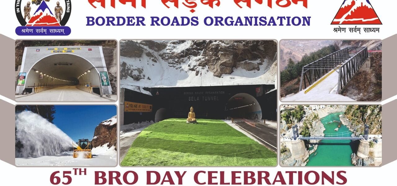 Border Roads Organization (BRO) is celebrating its 65th foundation day today.