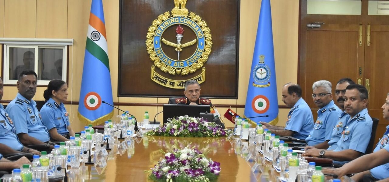 CDS General Anil Chauhan visits Indian Air Force Headquarters Training Command, Bengaluru