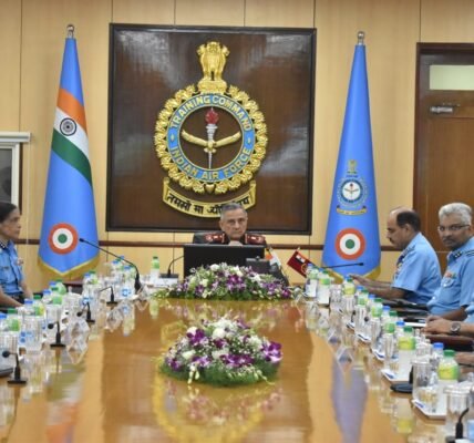 CDS General Anil Chauhan visits Indian Air Force Headquarters Training Command, Bengaluru