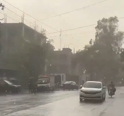 Clouds and light drizzle in many parts of the national capital Delhi brought relief to people from the heat