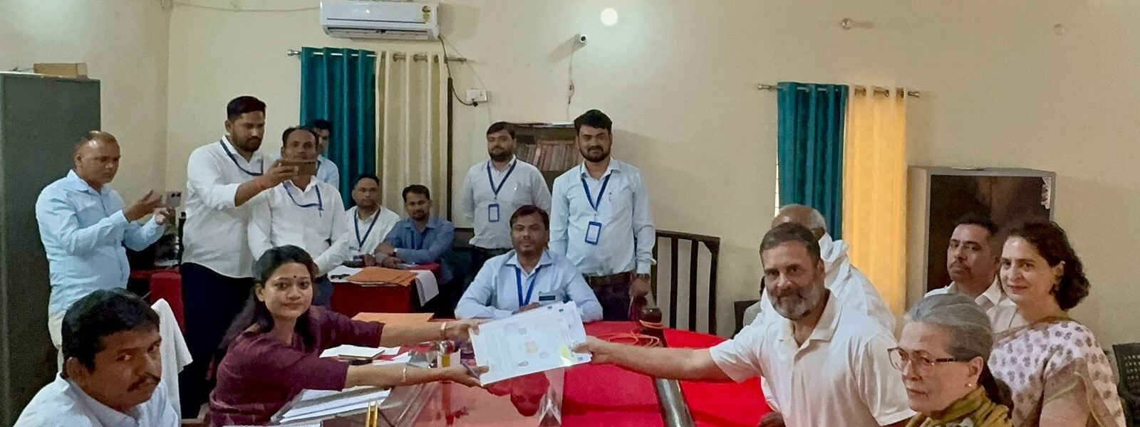 Congress leader Rahul Gandhi filed his nomination from Rae Bareli Lok Sabha seat.