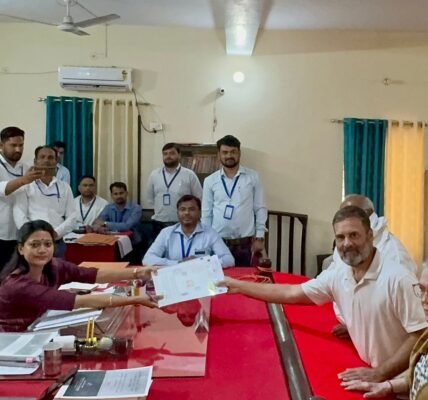 Congress leader Rahul Gandhi filed his nomination from Rae Bareli Lok Sabha seat.