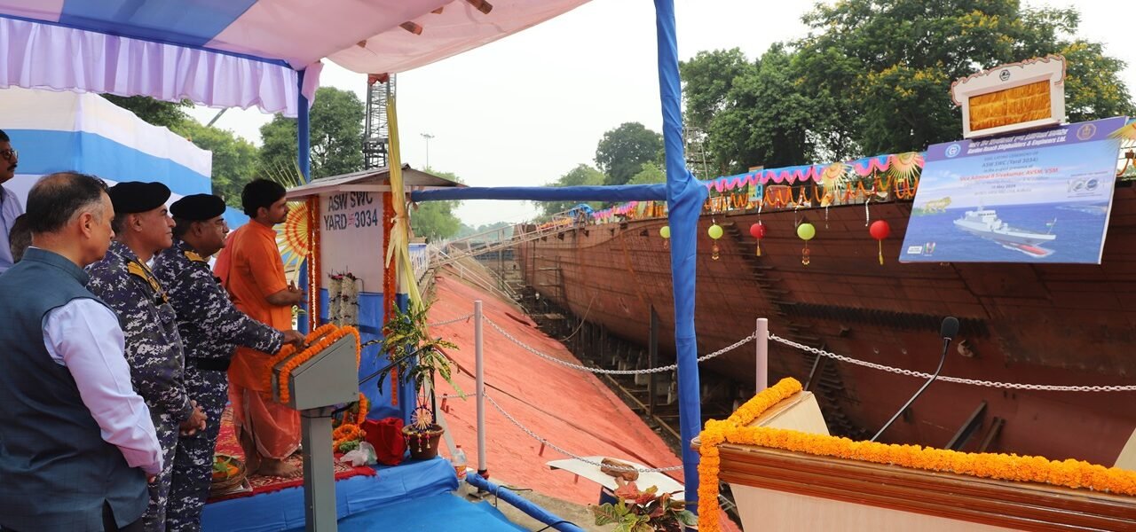 Construction of 8th ASW SWC (Ex-GRSE) started at Ms GRSE Kolkata