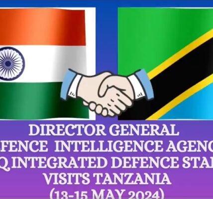 Defense Intelligence Agency Director General Lieutenant General DS Rana leaves on official visit to Tanzania