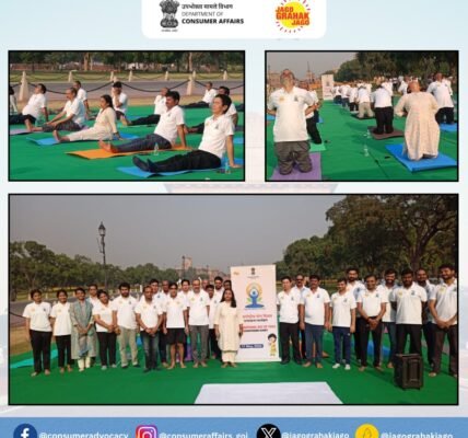Department of Consumer Affairs organizes countdown program for International Yoga Day-2024 on duty