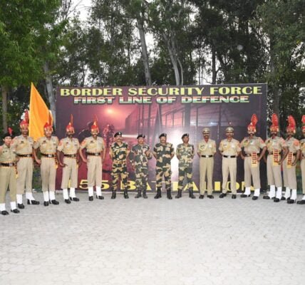 Director General of Border Security Force Nitin Aggarwal visited the international border with Pakistan in Punjab for two days.