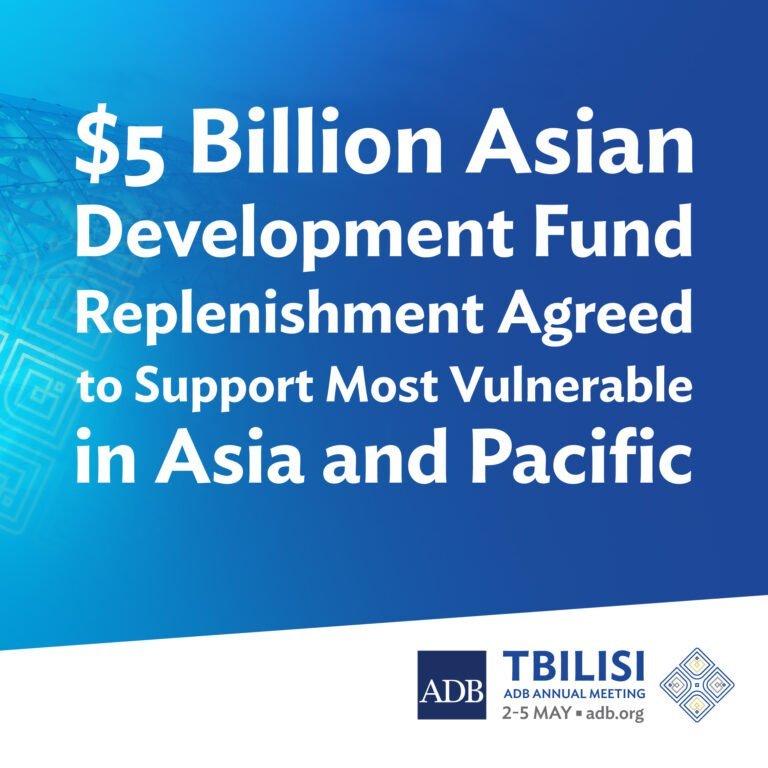Five billion dollars will be injected into Asian Development Fund - ADB President