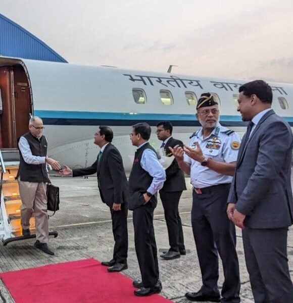 Foreign Secretary Vinay Mohan Kwatra reached Dhaka today on a two-day visit to Bangladesh.