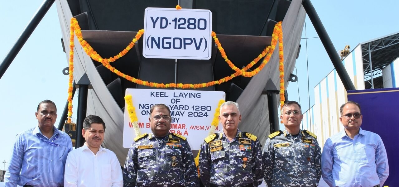 Formal launch of construction work of the first modern generation high seas patrol vessel (X-GSL) at Goa Shipyard Limited