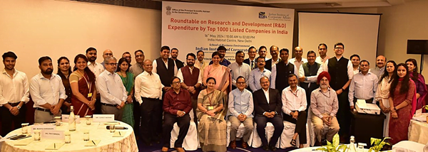 IICA organizes roundtable consultation on 'Expenditure on R&D by Top 1,000 listed companies in India'